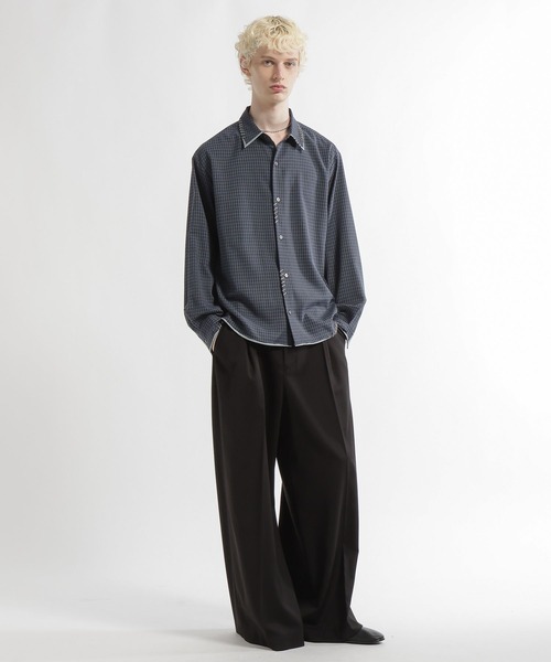 HARE(ハレ)の「スケッチラインステッチシャツ/LS(HARE)(シャツ/ブラウス・メンズ・ホワイト/ブルー系その他/サックスブルー・FREE)」の10枚目の写真