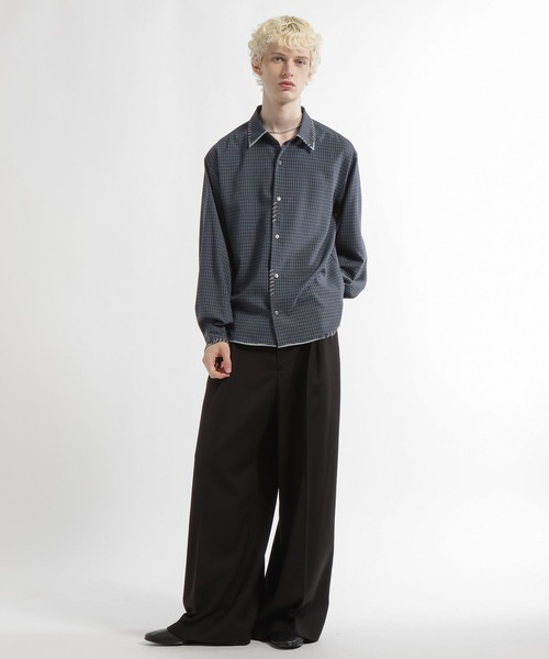 HARE(ハレ)の「スケッチラインステッチシャツ/LS(HARE)(シャツ/ブラウス・メンズ・ホワイト/ブルー系その他/サックスブルー・FREE)」の12枚目の写真