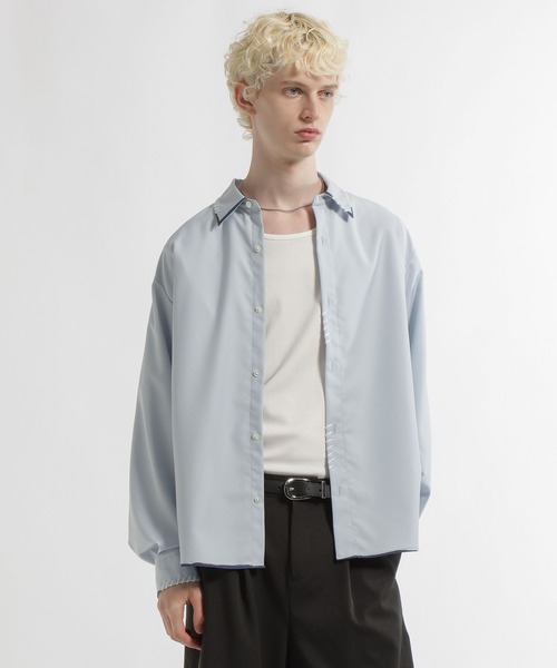HARE(ハレ)の「スケッチラインステッチシャツ/LS(HARE)(シャツ/ブラウス・メンズ・ホワイト/ブルー系その他/サックスブルー・FREE)」の14枚目の写真