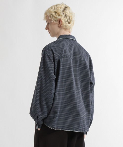 HARE(ハレ)の「スケッチラインステッチシャツ/LS(HARE)(シャツ/ブラウス・メンズ・ホワイト/ブルー系その他/サックスブルー・FREE)」の17枚目の写真