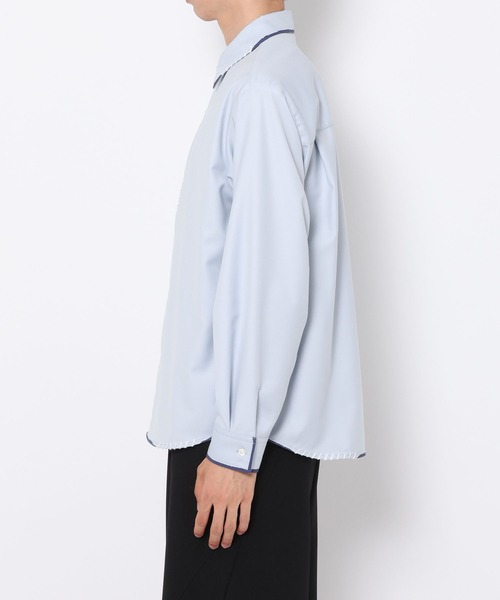HARE(ハレ)の「スケッチラインステッチシャツ/LS(HARE)(シャツ/ブラウス・メンズ・ホワイト/ブルー系その他/サックスブルー・FREE)」の19枚目の写真