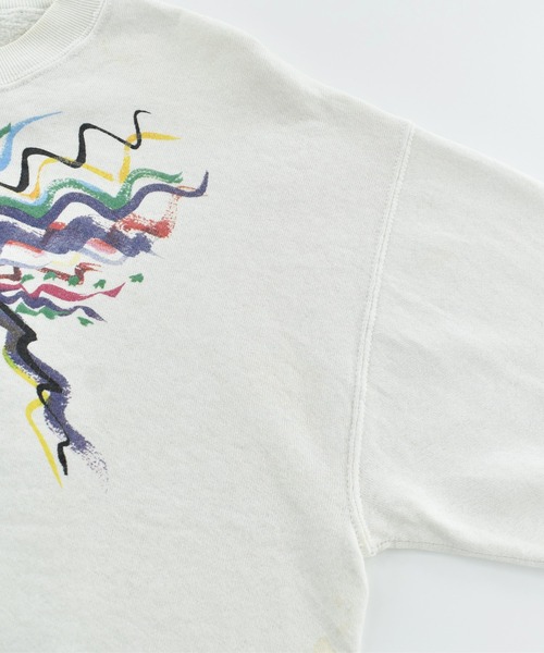 FRUIT OF THE LOOM(フルーツオブザルーム)の「【USED】90’s FRUIT OF THE LOOM “What Am I Doing Out Of Bed” アート スウェット USA製(スウェット・メンズ・ホワイト・LARGE)」の8枚目の写真