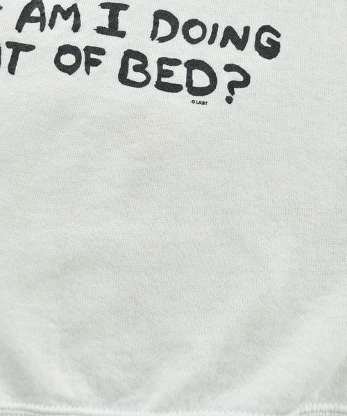 FRUIT OF THE LOOM(フルーツオブザルーム)の「【USED】90’s FRUIT OF THE LOOM “What Am I Doing Out Of Bed” アート スウェット USA製(スウェット・メンズ・ホワイト・LARGE)」の10枚目の写真