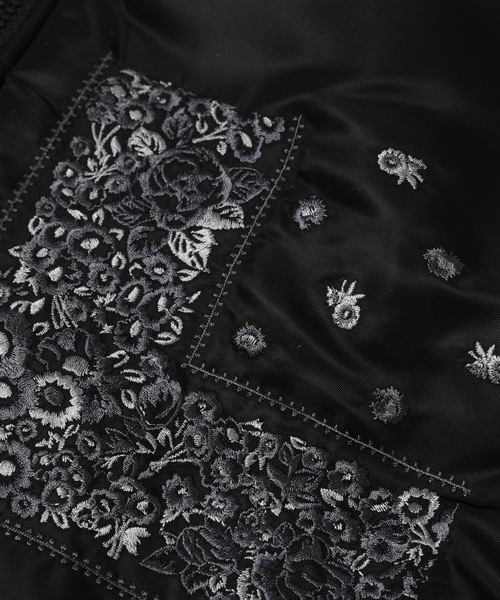 NOMA t.d.（ノーマティーディー）の「Bandana Embroidery Flight Jacket（ブルゾン・メンズ・オリーブ/ブラック/グレー・3）」の6枚目の写真