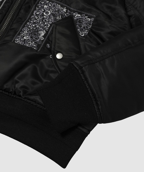 NOMA t.d.（ノーマティーディー）の「Bandana Embroidery Flight Jacket（ブルゾン・メンズ・オリーブ/ブラック/グレー・3）」の7枚目の写真