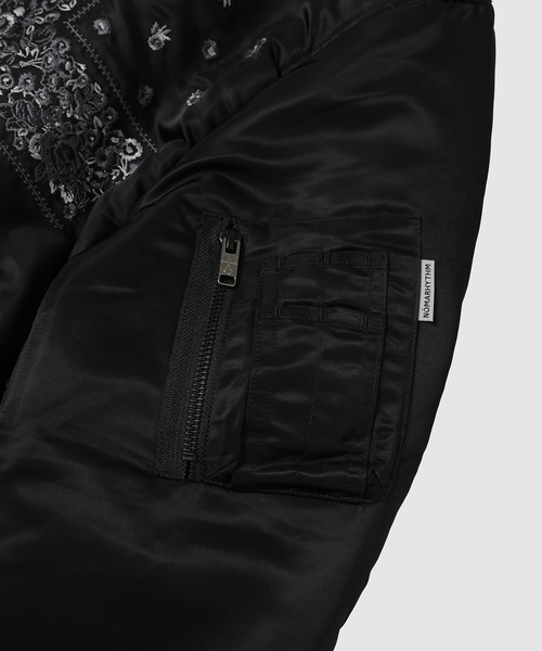 NOMA t.d.（ノーマティーディー）の「Bandana Embroidery Flight Jacket（ブルゾン・メンズ・オリーブ/ブラック/グレー・3）」の8枚目の写真