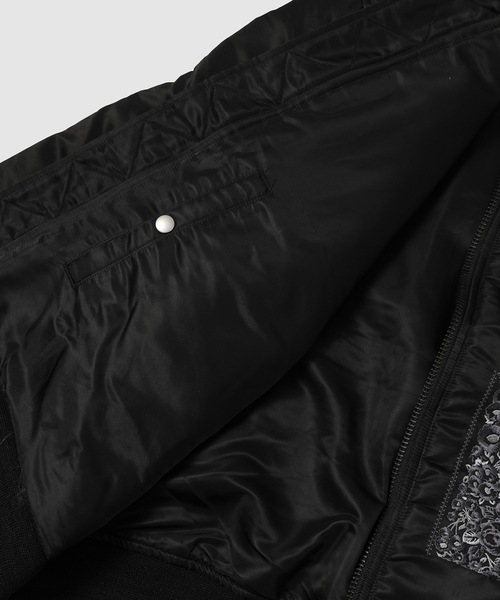 NOMA t.d.（ノーマティーディー）の「Bandana Embroidery Flight Jacket（ブルゾン・メンズ・オリーブ/ブラック/グレー・3）」の10枚目の写真
