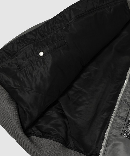 NOMA t.d.（ノーマティーディー）の「Bandana Embroidery Flight Jacket（ブルゾン・メンズ・オリーブ/ブラック/グレー・3）」の12枚目の写真