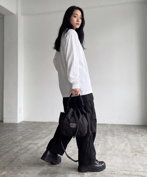 FREDRIK PACKERS(フレドリックパッカーズ)の「【FREDRIK PACKERS/フレドリックパッカーズ】WAVE SHOULDER / ウェーブ ショルダー バッグ FPST-SH42(ショルダーバッグ・レディース・ブラック・FREE)」の8枚目の写真