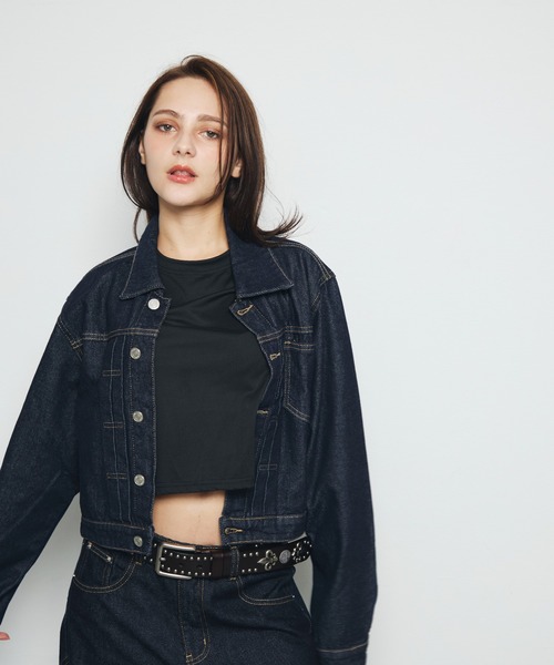 DAZE(デイズ)の「クロップド デニムジャケット(デニムジャケット・メンズ・インディゴブルー・SMALL/LARGE/MEDIUM)」の5枚目の写真