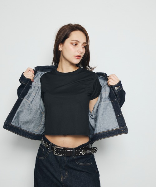DAZE(デイズ)の「クロップド デニムジャケット(デニムジャケット・メンズ・インディゴブルー・SMALL/LARGE/MEDIUM)」の6枚目の写真