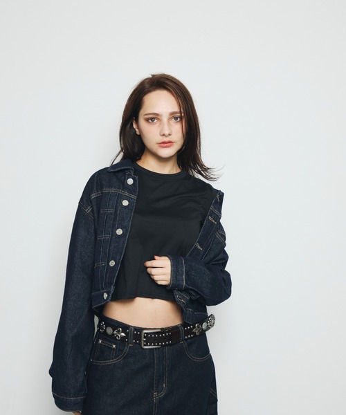 DAZE(デイズ)の「クロップド デニムジャケット(デニムジャケット・メンズ・インディゴブルー・SMALL/LARGE/MEDIUM)」の7枚目の写真