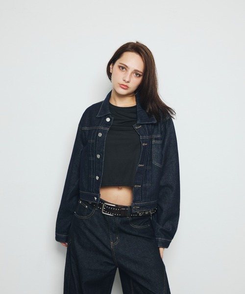 DAZE(デイズ)の「クロップド デニムジャケット(デニムジャケット・メンズ・インディゴブルー・SMALL/LARGE/MEDIUM)」の11枚目の写真