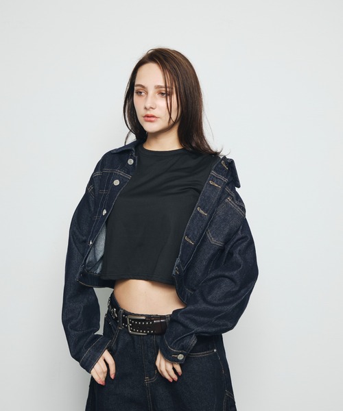 DAZE(デイズ)の「クロップド デニムジャケット(デニムジャケット・メンズ・インディゴブルー・SMALL/LARGE/MEDIUM)」の19枚目の写真