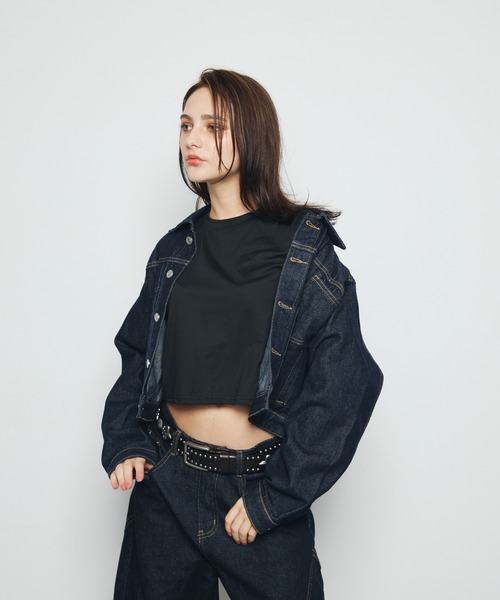 DAZE(デイズ)の「クロップド デニムジャケット(デニムジャケット・メンズ・インディゴブルー・SMALL/LARGE/MEDIUM)」の20枚目の写真