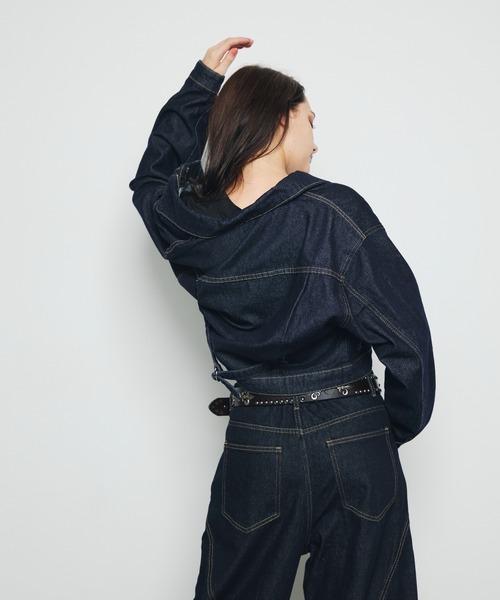 DAZE(デイズ)の「クロップド デニムジャケット(デニムジャケット・メンズ・インディゴブルー・SMALL/LARGE/MEDIUM)」の21枚目の写真