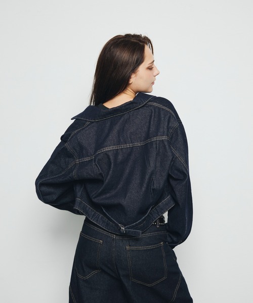 DAZE(デイズ)の「クロップド デニムジャケット(デニムジャケット・メンズ・インディゴブルー・SMALL/LARGE/MEDIUM)」の22枚目の写真