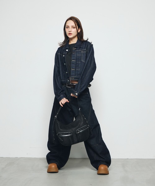 DAZE(デイズ)の「クロップド デニムジャケット(デニムジャケット・メンズ・インディゴブルー・SMALL/LARGE/MEDIUM)」の15枚目の写真