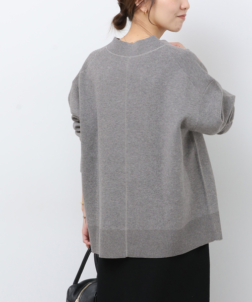 JOURNAL STANDARD relume（ジャーナルスタンダード　レリューム）の「《WEB限定追加2》コットンカシミヤミックスダブルニットVネックカーディガン（カーディガン/ボレロ・レディース・ライトグレー・FREE）」の18枚目の写真