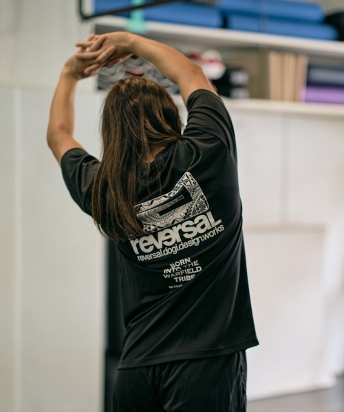 reversal.dogi.design.works(リバーサル・ドーギ・デザイン・ワークス)の「<reversal/リバーサル>WRF rvddw TRIBE DRY MESH TEE(Tシャツ/カットソー・メンズ・ホワイト/ブラック・S/M/L/XL/2XL)」の7枚目の写真