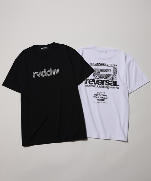 reversal.dogi.design.works(リバーサル・ドーギ・デザイン・ワークス)の「<reversal/リバーサル>WRF rvddw TRIBE DRY MESH TEE(Tシャツ/カットソー・メンズ・ホワイト/ブラック・S/M/L/XL/2XL)」の6枚目の写真