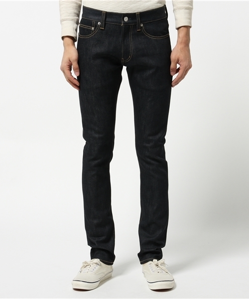 Lui's（ルイス）の「lideal(リディアル)×Lui's(ルイス) リジッドスリムデニムパンツ（デニムパンツ・メンズ・インディゴブルー・28/32/30/34）」の4枚目の写真