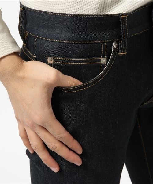 Lui's（ルイス）の「lideal(リディアル)×Lui's(ルイス) リジッドスリムデニムパンツ（デニムパンツ・メンズ・インディゴブルー・28/32/30/34）」の7枚目の写真