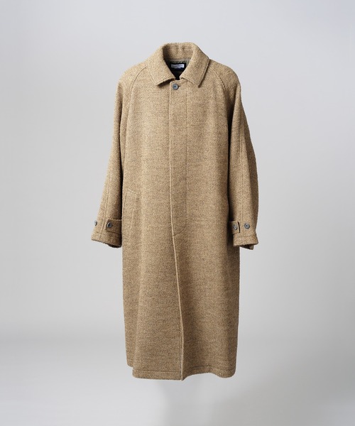 MAISON SPECIAL（メゾンスペシャル）の「《UNISEX》【Italian Dead Stock Fabric】プライムオーバーステンカラーコート/Prime-Over Balmacaan Coat【MAISON SPECIAL/メゾンスペシャル】（ステンカラーコート・メンズ・ブラウン/その他2/その他1/グレイッシュベージュ/ホワイト/ブラック/ネイビー・0/1/2）」の8枚目の写真