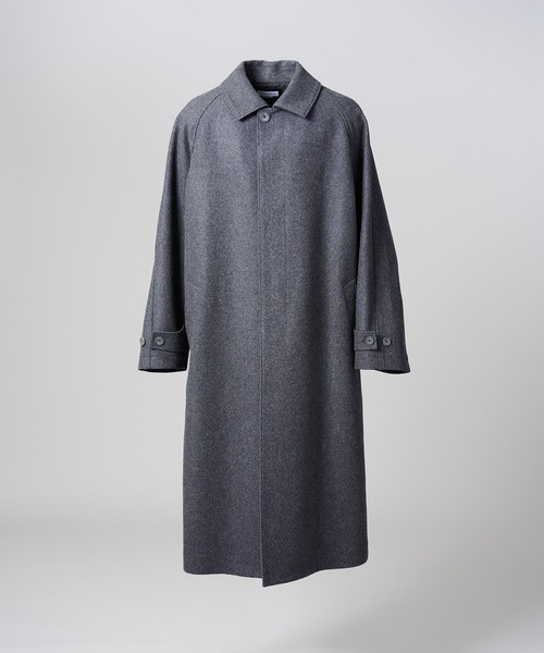 MAISON SPECIAL（メゾンスペシャル）の「《UNISEX》【Italian Dead Stock Fabric】プライムオーバーステンカラーコート/Prime-Over Balmacaan Coat【MAISON SPECIAL/メゾンスペシャル】（ステンカラーコート・メンズ・ブラウン/その他2/その他1/グレイッシュベージュ/ホワイト/ブラック/ネイビー・0/1/2）」の11枚目の写真