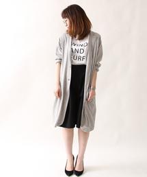 coen | 綿麻テーラードロングカーディガン(テーラードジャケット)