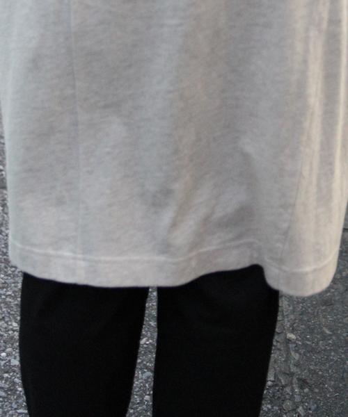 coen（コーエン）の「綿麻テーラードロングカーディガン（テーラードジャケット・レディース・グレー/ナチュラル・FREE）」の3枚目の写真