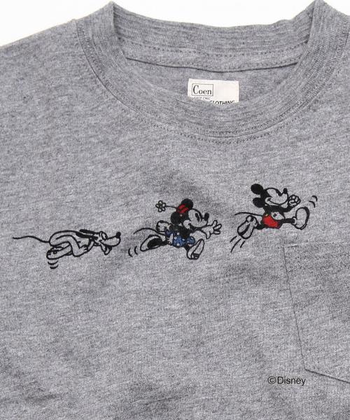 coen（コーエン）の「【coen キッズ】コーエン限定Disney(ディズニー)ポケットTシャツ(MICKEY&MINIIE)（100～150cm)（Tシャツ/カットソー・キッズ・ダークグレー/オフホワイト・130/110/140/150/100/120）」の17枚目の写真
