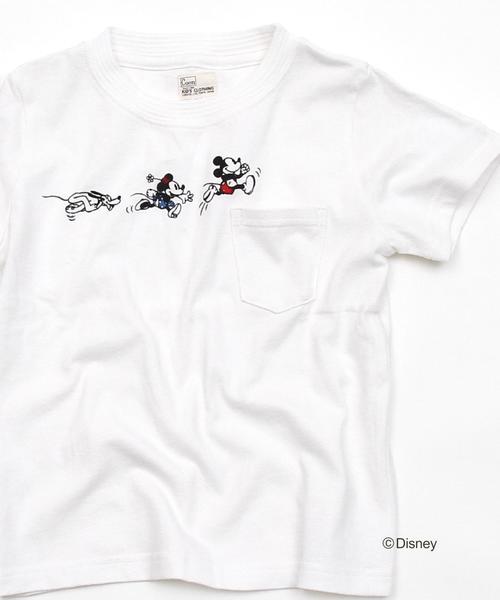 coen（コーエン）の「【coen キッズ】コーエン限定Disney(ディズニー)ポケットTシャツ(MICKEY&MINIIE)（100～150cm)（Tシャツ/カットソー・キッズ・ダークグレー/オフホワイト・130/110/140/150/100/120）」の11枚目の写真
