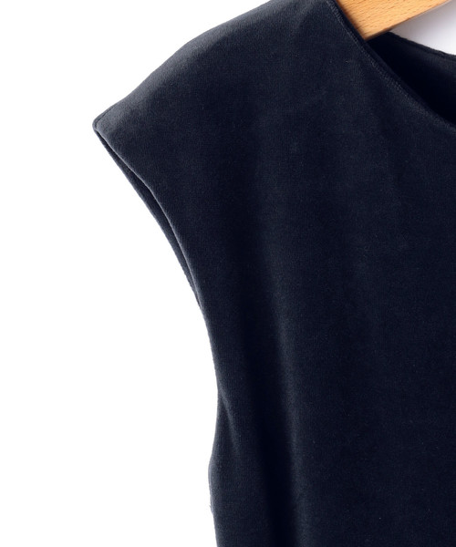 Tiara（ティアラ）の「ベロア×チュールドレス（ワンピース・レディース・トップグレー/ネイビー・L/S/M）」の6枚目の写真