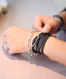 JAM HOME MADE | 【JAM HOME MADE】<STUDIOUS限定>多重巻きレザーブレスレット(ブレスレット)