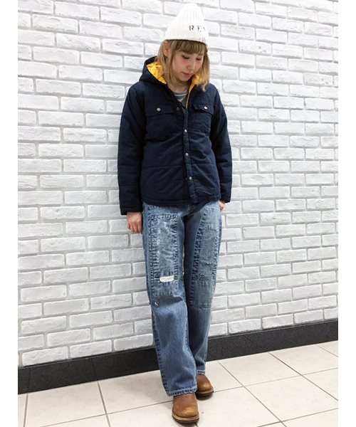 OLD BETTY'S（オールドベティーズ）の「Denim 5Pocket Damage Pants/デニム5ポケットダメージパンツ（デニムパンツ・レディース・インディゴブルー・SMALL/MEDIUM）」の14枚目の写真