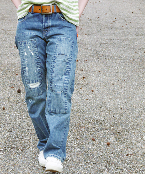 OLD BETTY'S（オールドベティーズ）の「Denim 5Pocket Damage Pants/デニム5ポケットダメージパンツ（デニムパンツ・レディース・インディゴブルー・SMALL/MEDIUM）」の21枚目の写真