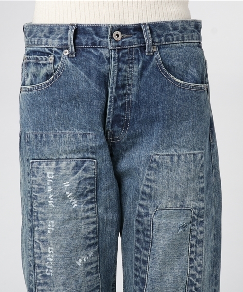 OLD BETTY'S（オールドベティーズ）の「Denim 5Pocket Damage Pants/デニム5ポケットダメージパンツ（デニムパンツ・レディース・インディゴブルー・SMALL/MEDIUM）」の5枚目の写真