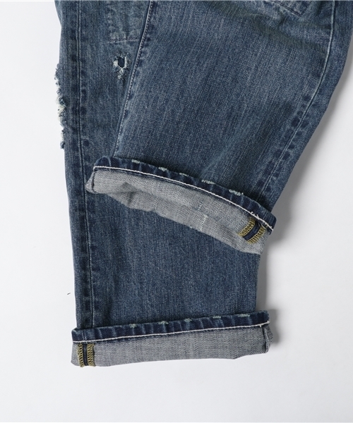 OLD BETTY'S（オールドベティーズ）の「Denim 5Pocket Damage Pants/デニム5ポケットダメージパンツ（デニムパンツ・レディース・インディゴブルー・SMALL/MEDIUM）」の10枚目の写真