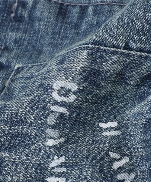 OLD BETTY'S（オールドベティーズ）の「Denim 5Pocket Damage Pants/デニム5ポケットダメージパンツ（デニムパンツ・レディース・インディゴブルー・SMALL/MEDIUM）」の11枚目の写真