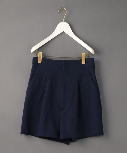 6（ロク）の「＜6(ROKU)＞DOBBY CLOTH SHORT PANTS/ｼｮｰﾄﾊﾟﾝﾂ ◆（その他パンツ・レディース・ライトピンク/ネイビー/ブラウン・38/36）」の3枚目の写真