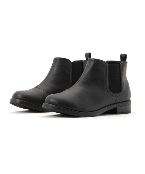 AcureZ（アキュアーズ）の「AcureZ[アキュアーズ]／レイン　ゴアショートブーツ　AO-10062（ブーツ・レディース・ブラック系その他/ブラック/ベージュ・M/LL/S/L）」の2枚目の写真