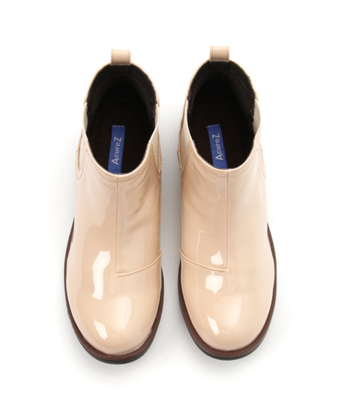 AcureZ（アキュアーズ）の「AcureZ[アキュアーズ]／レイン　ゴアショートブーツ　AO-10062（ブーツ・レディース・ブラック系その他/ブラック/ベージュ・M/LL/S/L）」の7枚目の写真