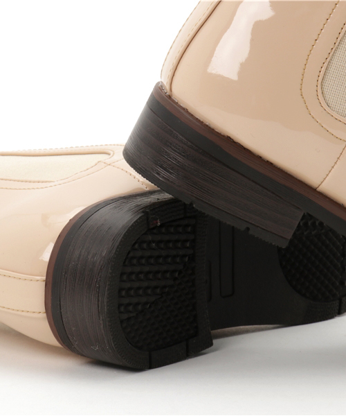 AcureZ（アキュアーズ）の「AcureZ[アキュアーズ]／レイン　ゴアショートブーツ　AO-10062（ブーツ・レディース・ブラック系その他/ブラック/ベージュ・M/LL/S/L）」の10枚目の写真