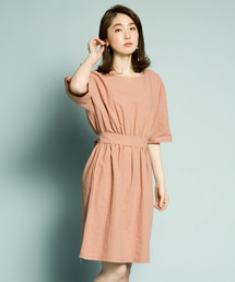 PLAIN CLOTHING | ウェストリボンワンピース【PLAIN CLOTHING】(ワンピース)