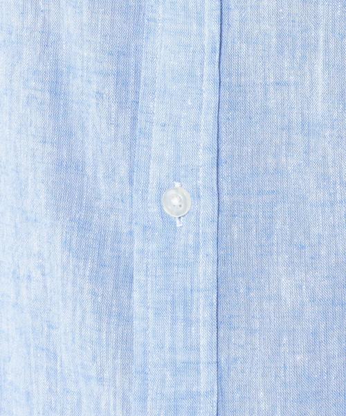 coen(コーエン)の「フレンチリネン×コットンシャンブレーボタンダウンシャツ(シャツ/ブラウス・メンズ・ピンク/ネイビー/クリーム/ホワイト・X-LARGE/MEDIUM/LARGE/SMALL)」の21枚目の写真