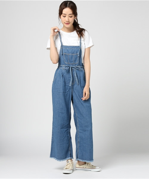 Honeys（ハニーズ）の「デニムオーバーオール（サロペット