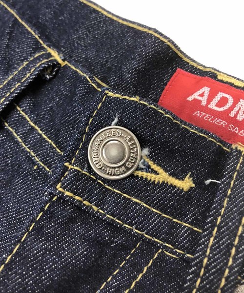 ADMIX/ATELIER SAB MEN（アドミックスアトリエサブメン）の「ライトオンス デニム / テーパード バギー ワイドパンツ（デニムパンツ・メンズ・ブラック/インディゴブルー/ワンウォッシュ/ライトインディゴブルー・48/50）」の11枚目の写真