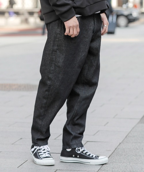 ADMIX/ATELIER SAB MEN（アドミックスアトリエサブメン）の「ライトオンス デニム / テーパード バギー ワイドパンツ（デニムパンツ・メンズ・ブラック/インディゴブルー/ワンウォッシュ/ライトインディゴブルー・48/50）」の17枚目の写真