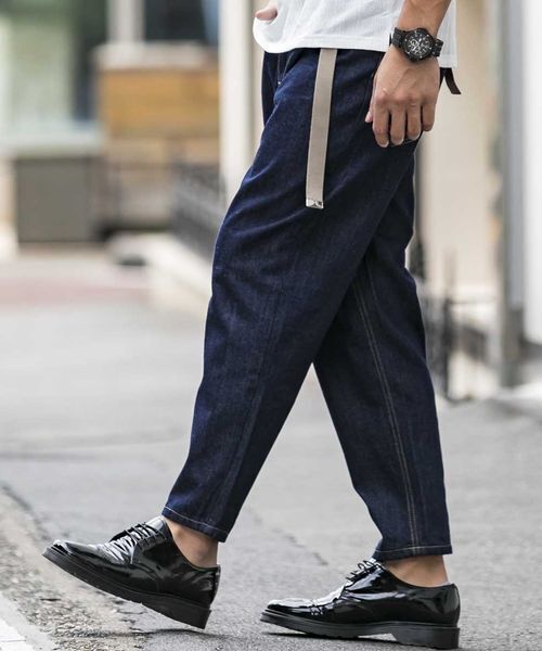 ADMIX/ATELIER SAB MEN（アドミックスアトリエサブメン）の「ライトオンス デニム / テーパード バギー ワイドパンツ（デニムパンツ・メンズ・ブラック/インディゴブルー/ワンウォッシュ/ライトインディゴブルー・48/50）」の15枚目の写真